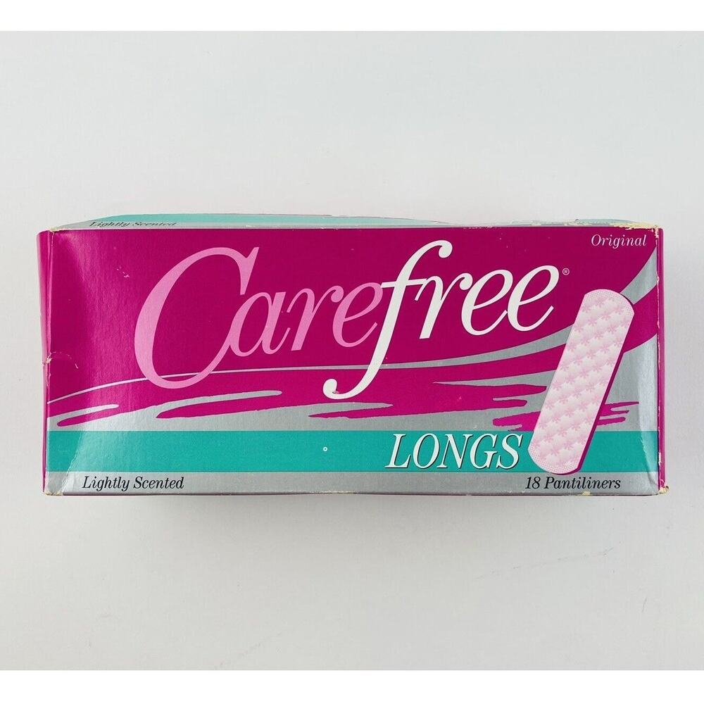 Vintage Carefree Panty Shields Pantiliner Liner 18 Pads Box Movie TV Prop Scente